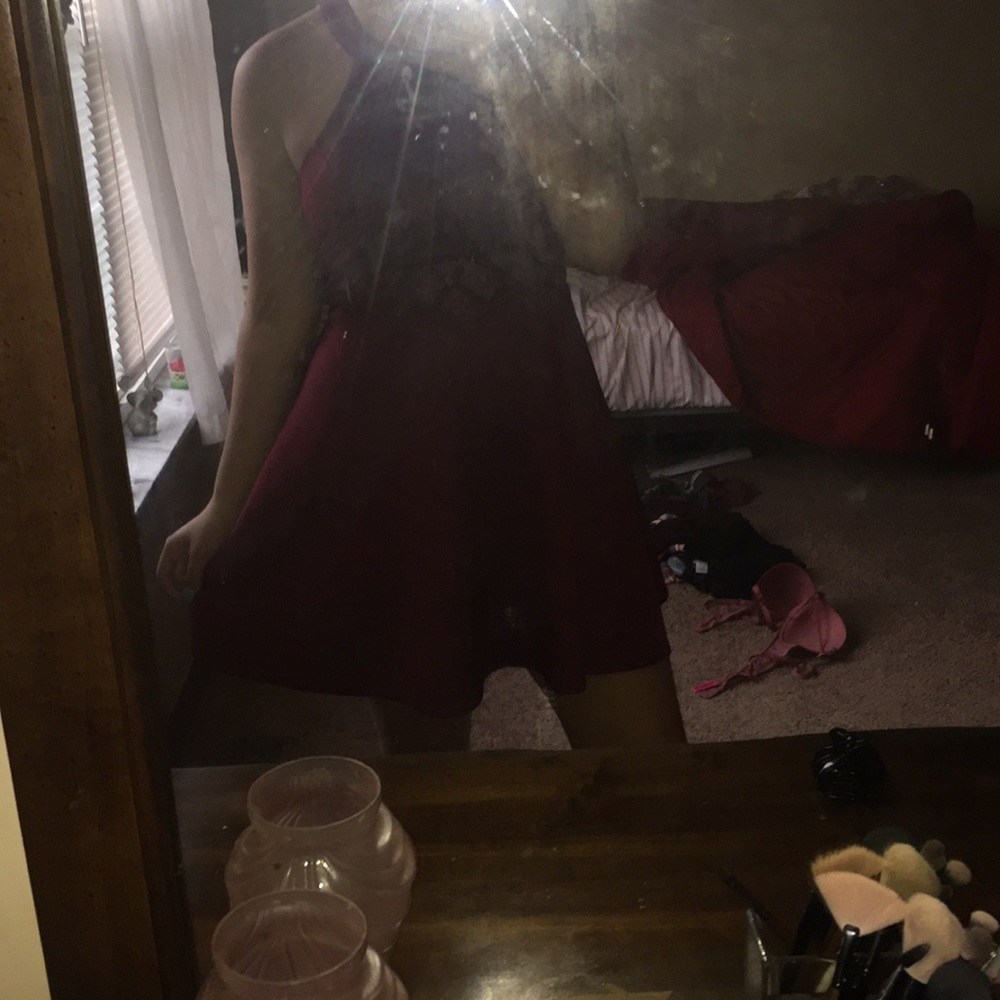 Maroon formal dress